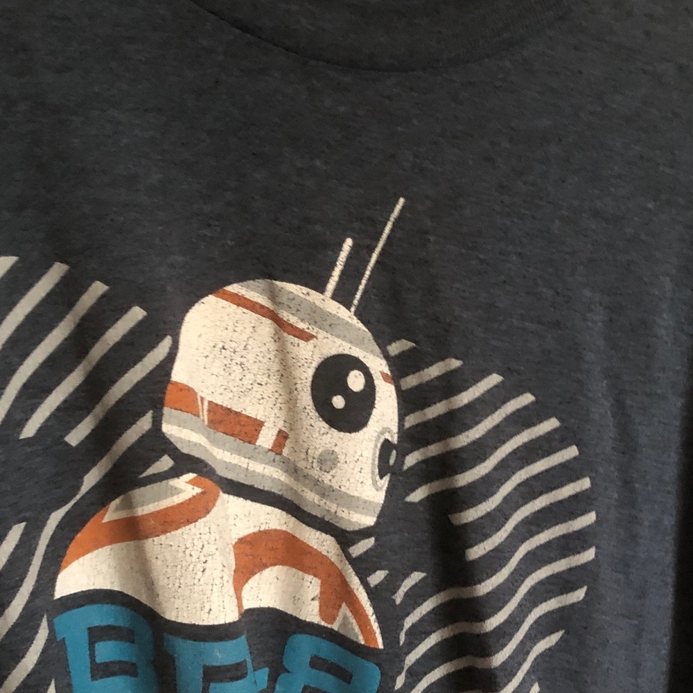 Kids Star Robot Graphic Tee - Dark Gray